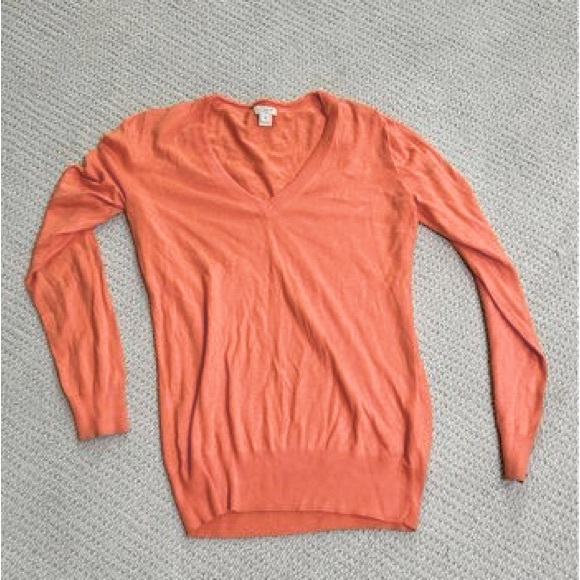 J. Crew Size Small Orange Sweater - Picture 1 of 2